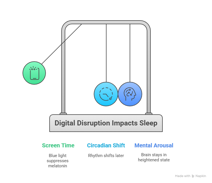 Digital Age Sleep Problems Screen Time and Irregular Schedules